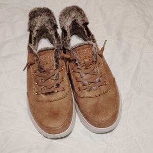 BOBS from Skechers Brown Fur-Lined Sneakers